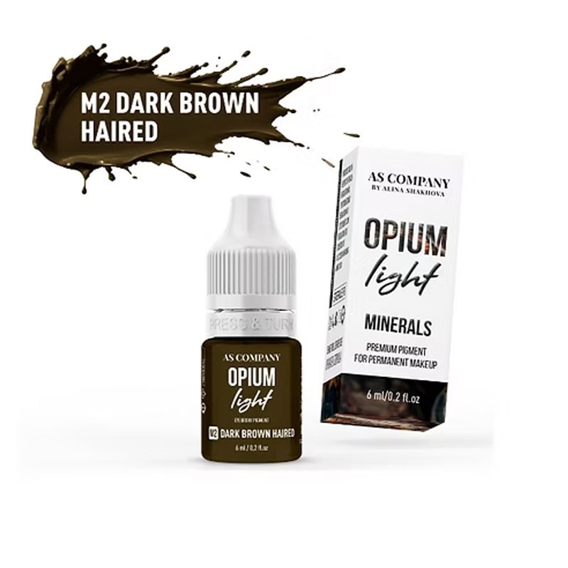 M2 DARK BROWN HAIRED mineral sourcils pigment 6 ml